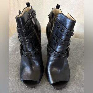 Michael Kors Black Studded Ankle Booties